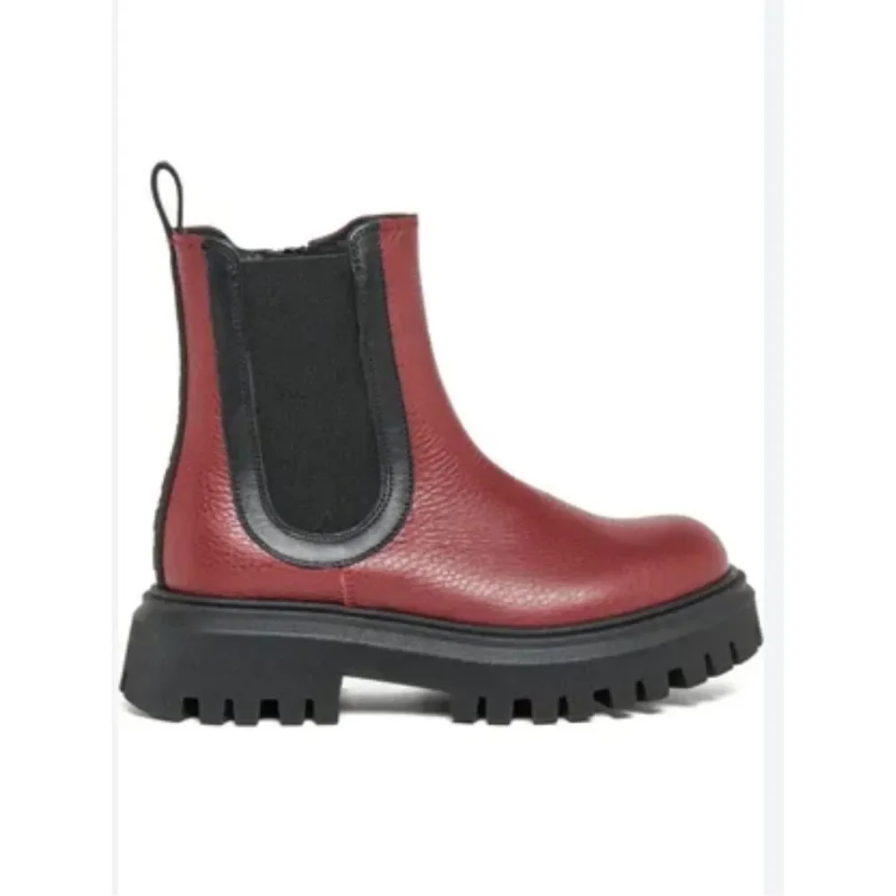 NWT MARNI Chelsea Brick Red Boots $1070